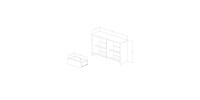 Cookie Dresser (Soft Gray and Pure White) 10276